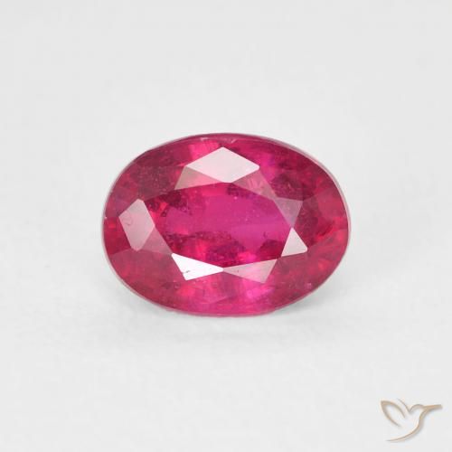 1.19ct 天然 粉红色 红宝石, 椭圆形, VS