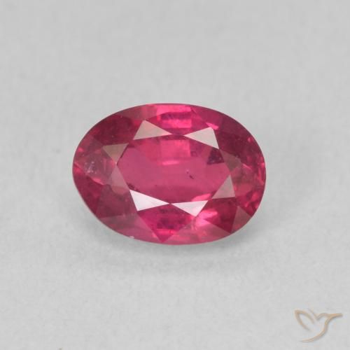 1.17ct 天然 红灯 红宝石, 椭圆形, VS