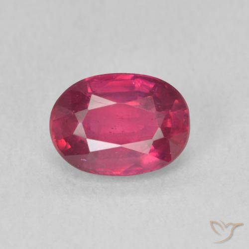 1.25ct 天然 红灯 红宝石, 椭圆形, VS