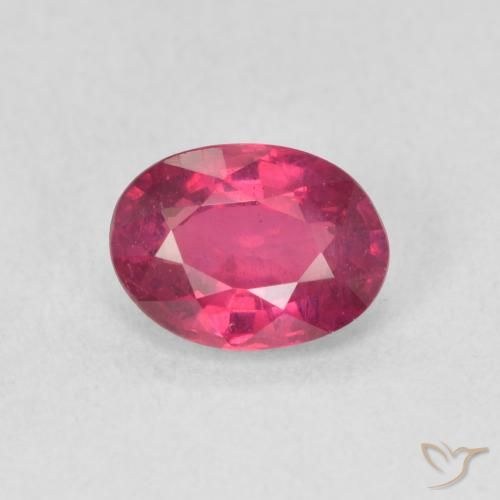 1.14ct 天然 红灯 红宝石, 椭圆形, VS
