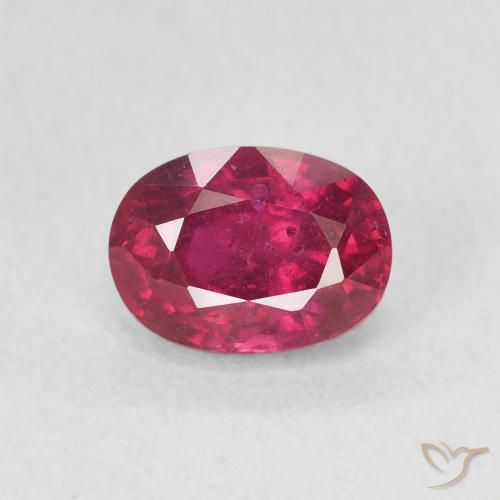 1.54ct 天然 红粉色 红宝石, 椭圆形, VS