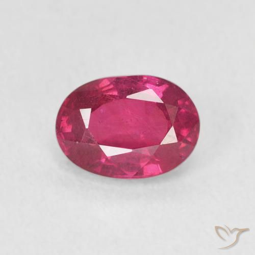 1.25ct 天然 粉红色 红宝石, 椭圆形, VS