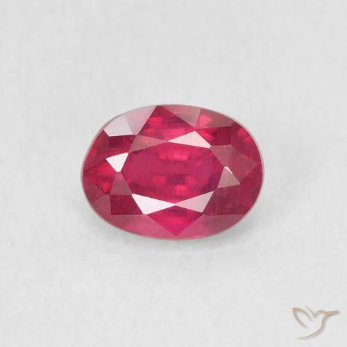 1.15ct 天然 粉红色 红宝石, 椭圆形, VS