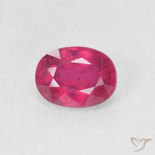 1.20ct 天然 红灯 红宝石, 椭圆形, VS