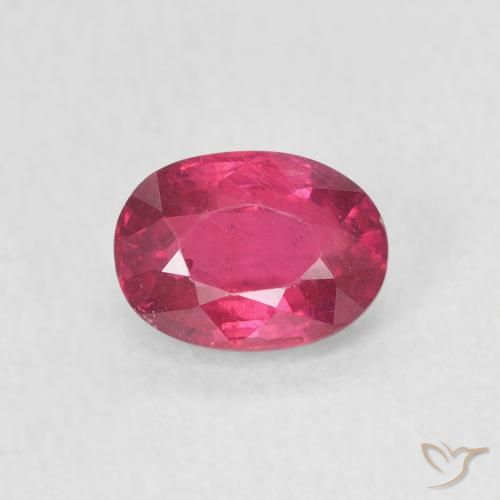 1.26ct 天然 粉红色 红宝石, 椭圆形, VS
