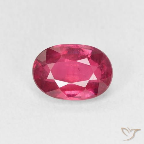 1.27ct 天然 中红 红宝石, 椭圆形, VS