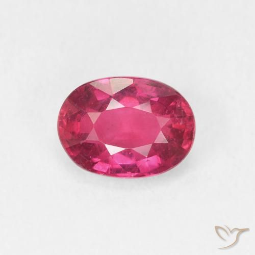 1.23ct 天然 红灯 红宝石, 椭圆形, VS