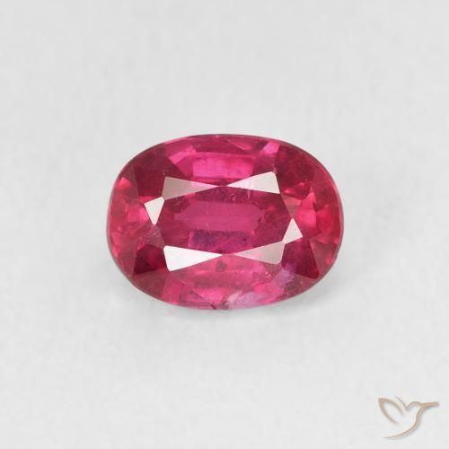 1.25ct 天然 红灯 红宝石, 椭圆形, VS