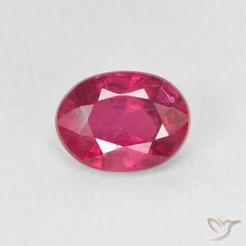 1.17ct 天然 红灯 红宝石, 椭圆形, VS