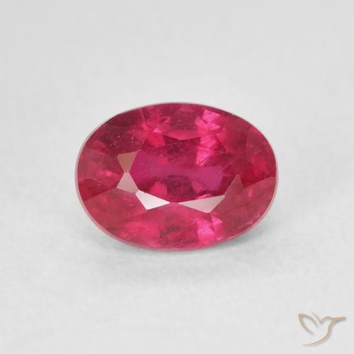 1.45ct 天然 中红 红宝石, 椭圆形, VS