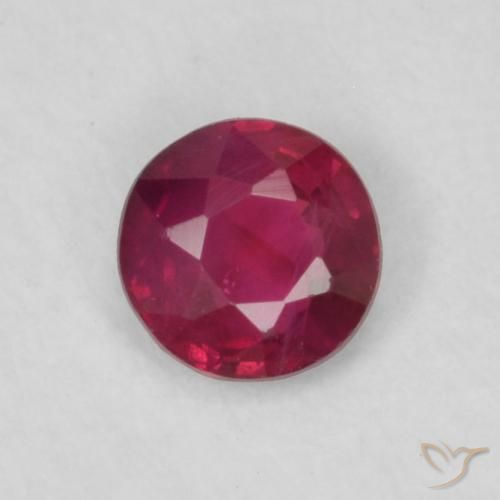 0.15ct 天然 粉红色 红宝石, 圆形的, VS