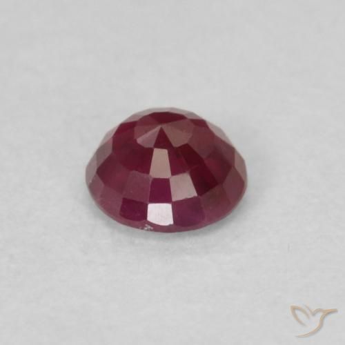 0.28克拉天然红宝石，圆形的，SI