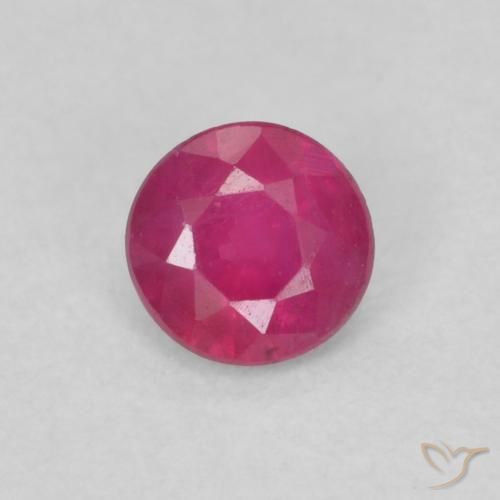 0.29ct 天然 粉红色 红宝石, 圆形的, VS