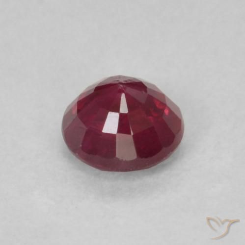 0.32克拉天然红宝石，圆形的，SI