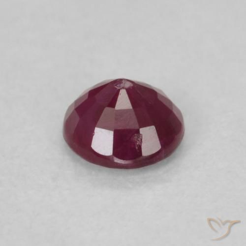 0.28克拉天然红宝石，圆形的，SI