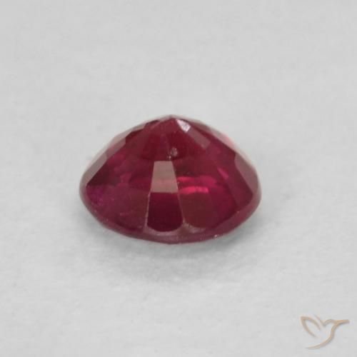 0.28克拉天然红宝石，圆形的，SI