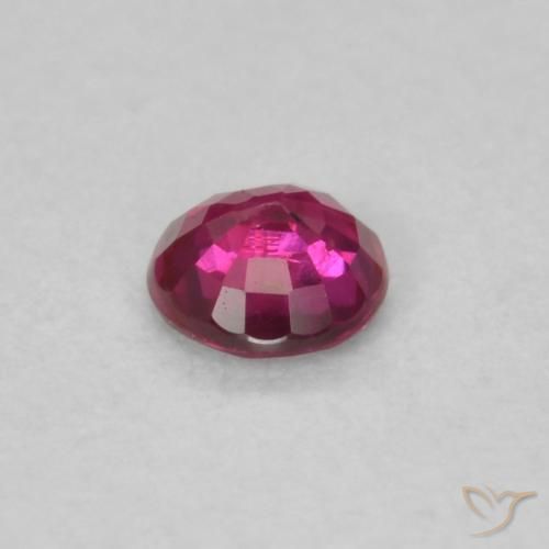 0.19克拉天然红宝石，圆形的，VS
