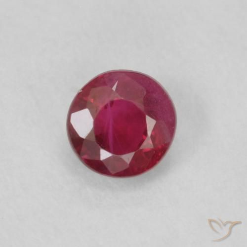 0.23ct 天然 果酱红 红宝石, 圆形的, VS