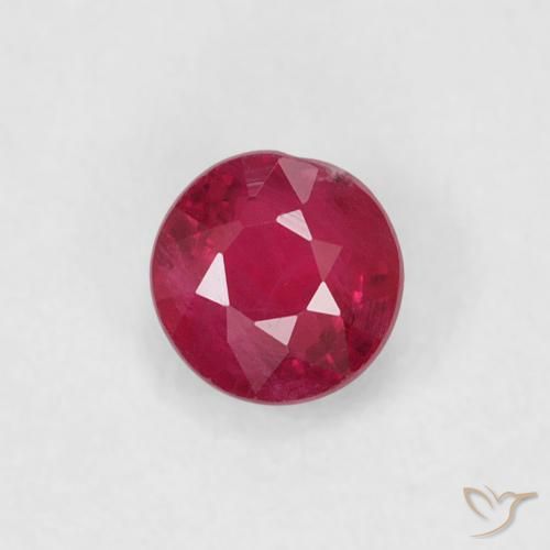 0.29ct 天然 果酱红 红宝石, 圆形的, SI-I1