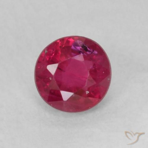 0.31ct 天然 深红粉色 红宝石, 圆形的, SI-I1