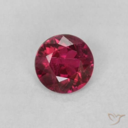 0.17ct 天然 中红 红宝石, 圆形的, VS-SI