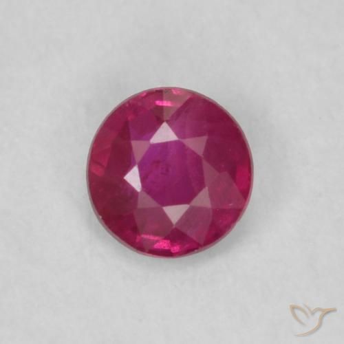 0.17ct 天然 粉红色 红宝石, 圆形的, VS