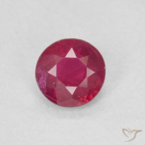 0.21ct 天然 果酱红 红宝石, 圆形的, VS