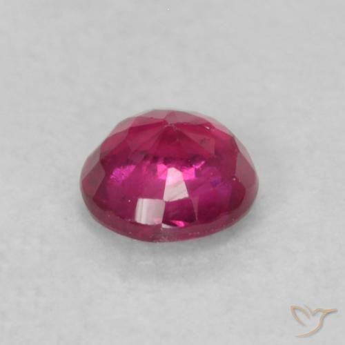 0.21克拉天然红宝石，圆形的，SI