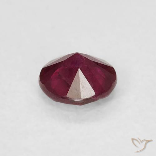 0.24克拉天然红宝石，圆形的，SI-I1