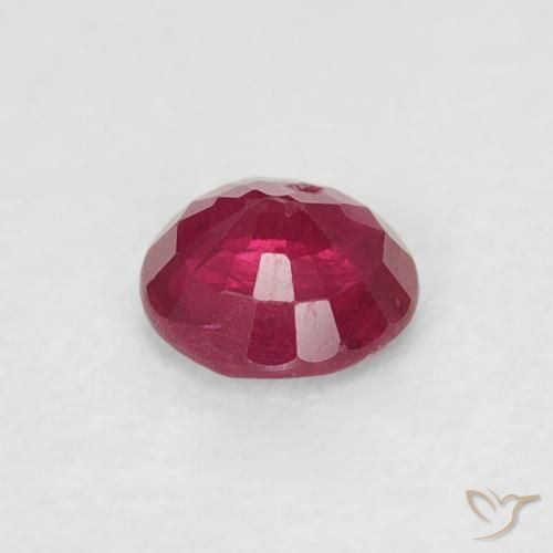 0.26克拉天然红宝石，圆形的，SI-I1