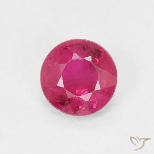 0.27ct 天然 粉红色 红宝石, 圆形的, SI-I1