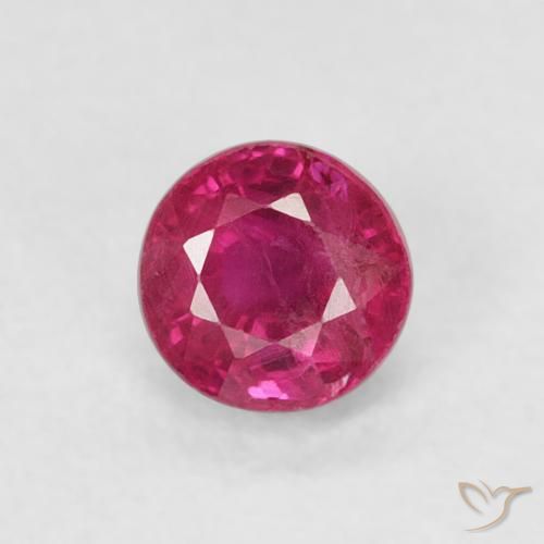 0.31ct 天然 粉红色 红宝石, 圆形的, SI-I1