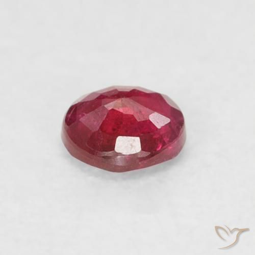 0.19克拉天然红宝石，圆形的，SI-I1