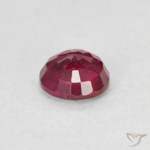 0.29克拉天然红宝石，圆形的，SI-I1