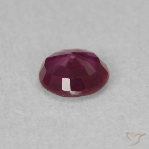 0.25克拉天然红宝石，圆形的，SI