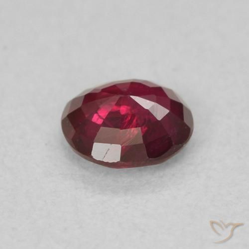 0.28克拉天然红宝石，圆形的，SI