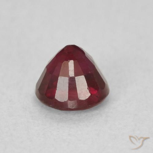 0.36克拉天然红宝石，圆形的，SI