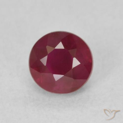 0.40ct 天然 中红 红宝石, 圆形的, SI
