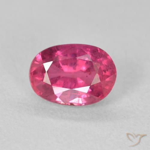 1.28ct 天然 粉红色 红宝石, 椭圆形, VS