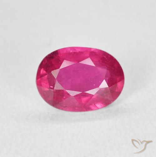 1.35ct 天然 红灯 红宝石, 椭圆形, VS