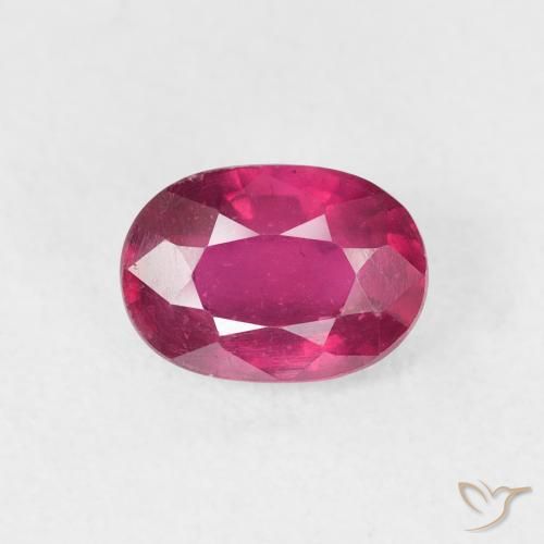 1.32ct 天然 粉红色 红宝石, 椭圆形, VS