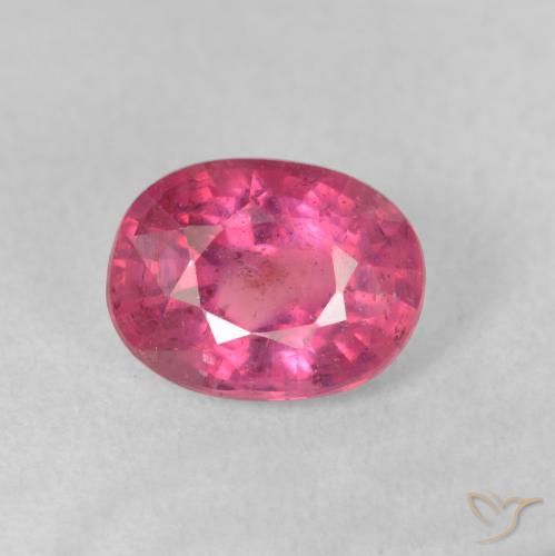 2.09ct 天然 深粉色 红宝石, 椭圆形, VS-SI