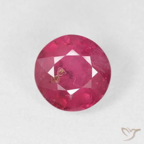 1.80ct 天然 粉红色 红宝石, 圆形的, SI