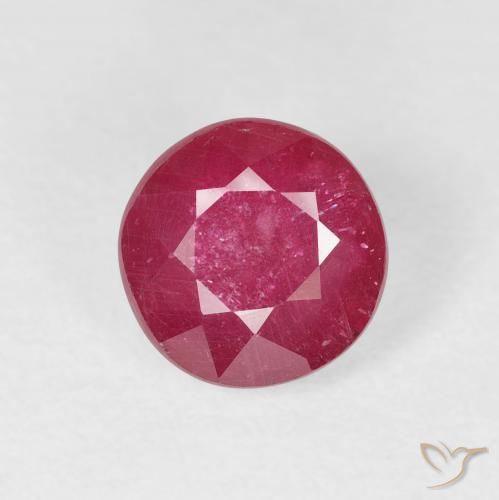 2.15ct 天然 果酱红 红宝石, 圆形的, VS-SI