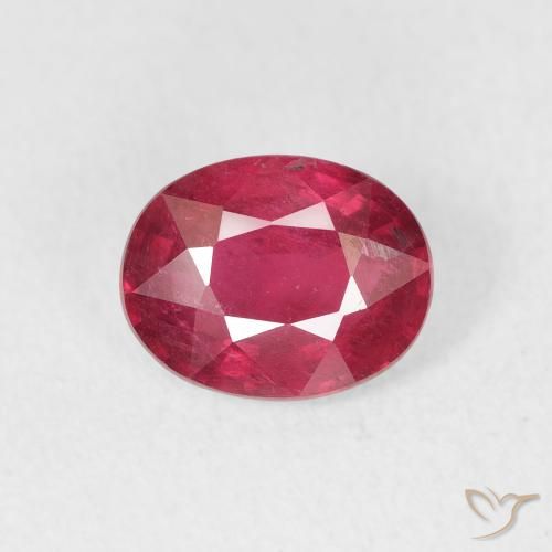 1.70ct 天然 中红 红宝石, 椭圆形, VS-SI