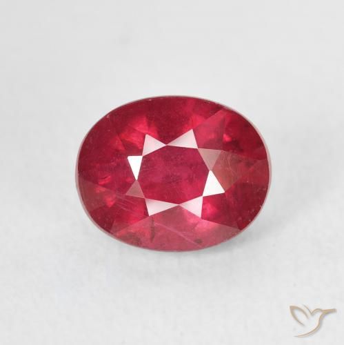 2.45ct 天然 中红 红宝石, 椭圆形, VS-SI