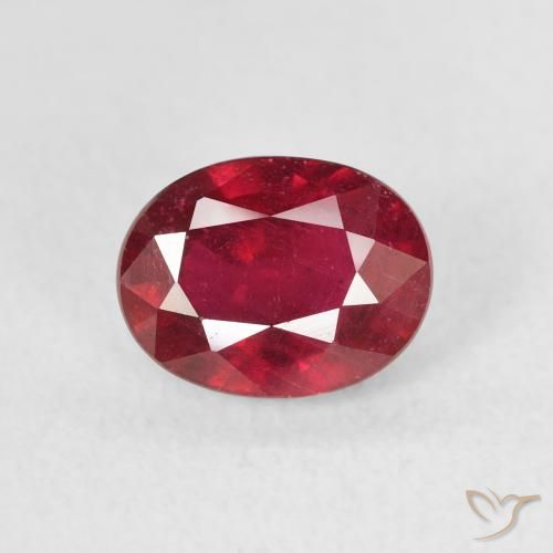2.08ct 天然 深红色 红宝石, 椭圆形, VS-SI