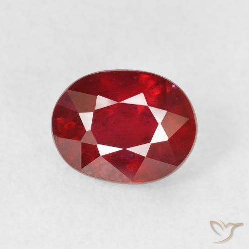 2.09ct 天然 深红色 红宝石, 椭圆形, VS