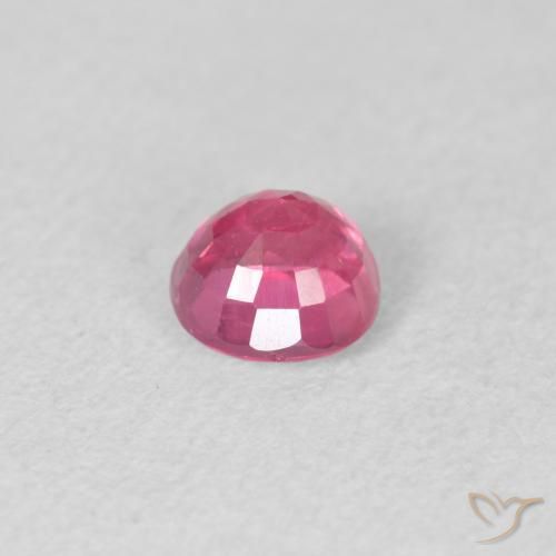 0.82克拉天然红宝石，圆形的，VS-SI