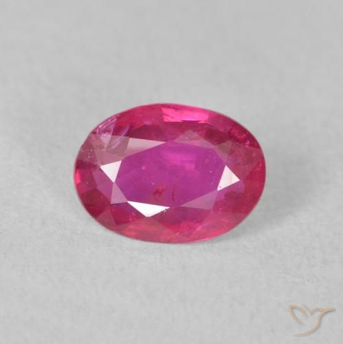 1.23ct 天然 中红 红宝石, 椭圆形, VS-SI